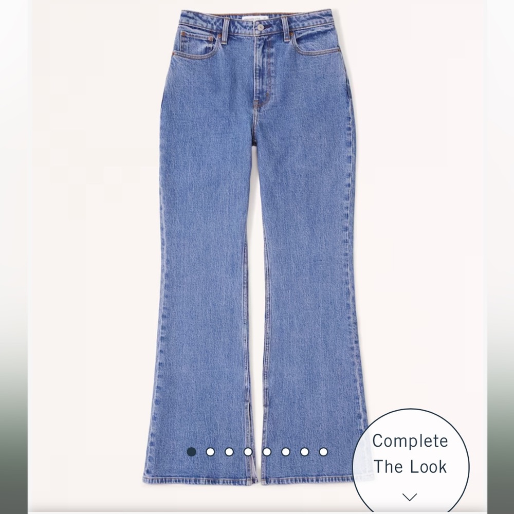 Abercrombie Women's Curve Love High Rise Vintage Flare Jean size 30L